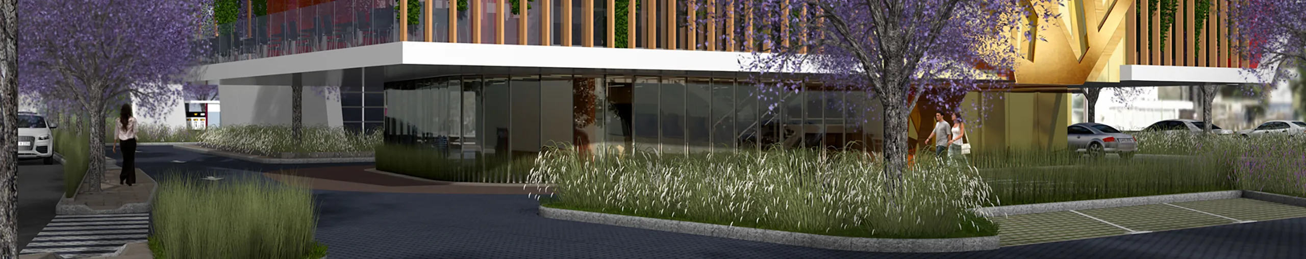Rendering preview for urban landscaping