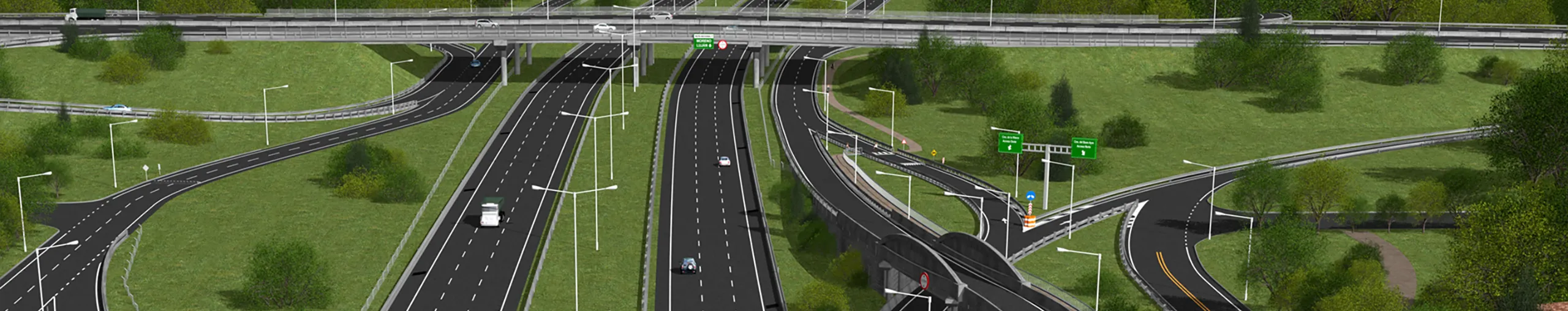 Rendering preview for highway construction